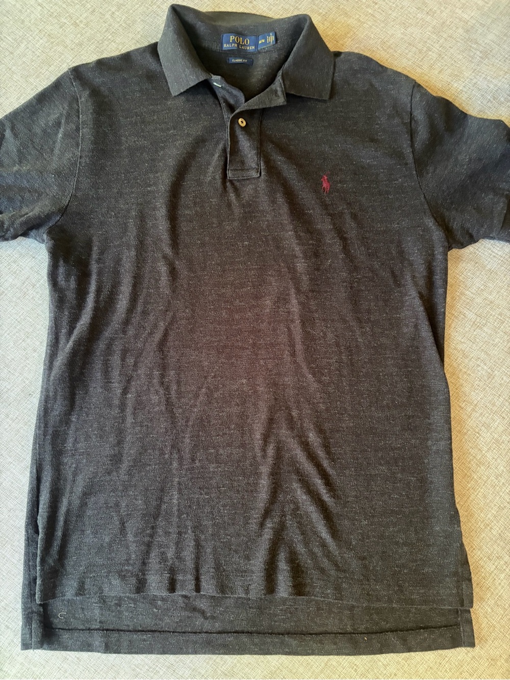 Polo by Ralph Lauren Men's Charcoal Polo Shirt